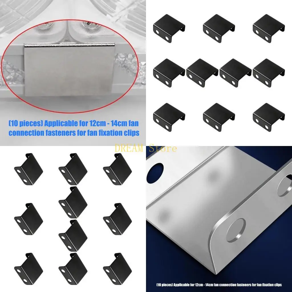 Image of Metall-PC-Lüfter-Positionsclip für 120 mm bis 140 mm Gehäuseinstallation. Bester Verkauf