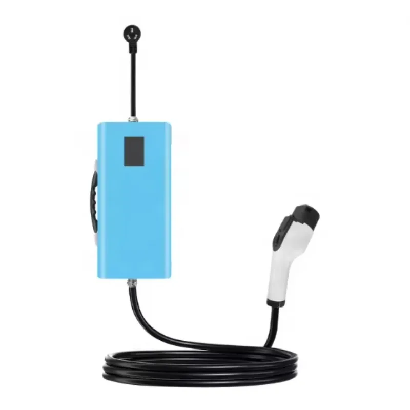 Portable 3.5KW GB/T 32A electric vehicle AC fast charging pile, mobile design, durable, suitable for outdoor use