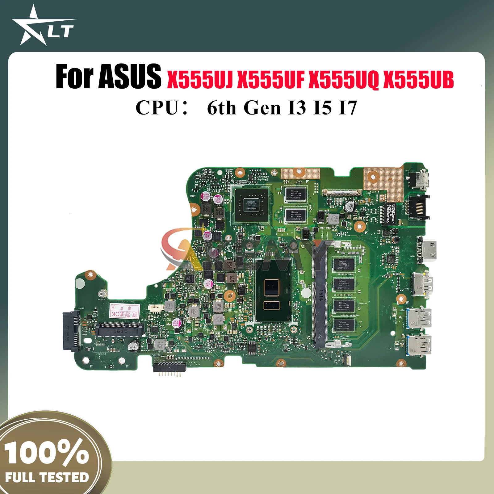 

X555UJ Материнская плата для ноутбука ASUS VivoBook K555U X555U X555UJ X555UF X555UB F555U FL5800U A555U X555UQ Материнская плата I3 I5 I7 CPU