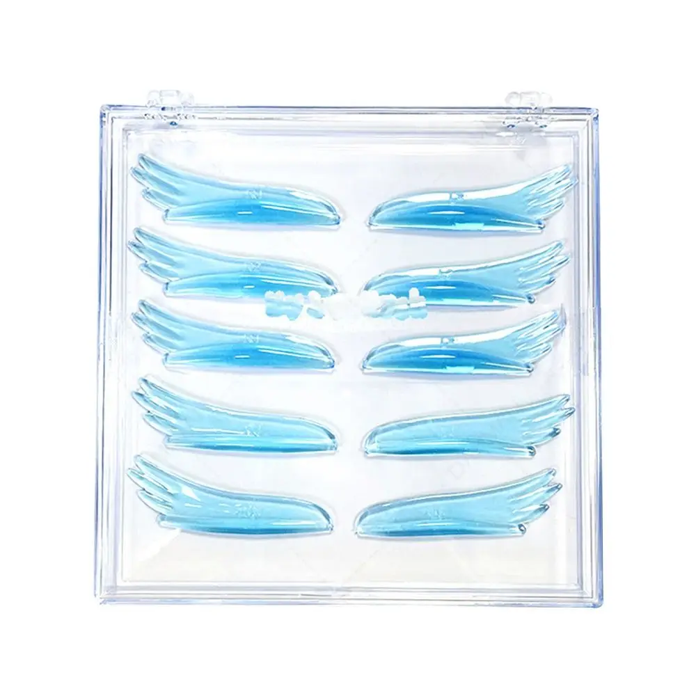 1/5Pairs Applicator Tools Silicone Eyelash Perm Pads Eyelash Extension Reusable Sticky Lashes Rods 3D Eyelash Curler Accessories