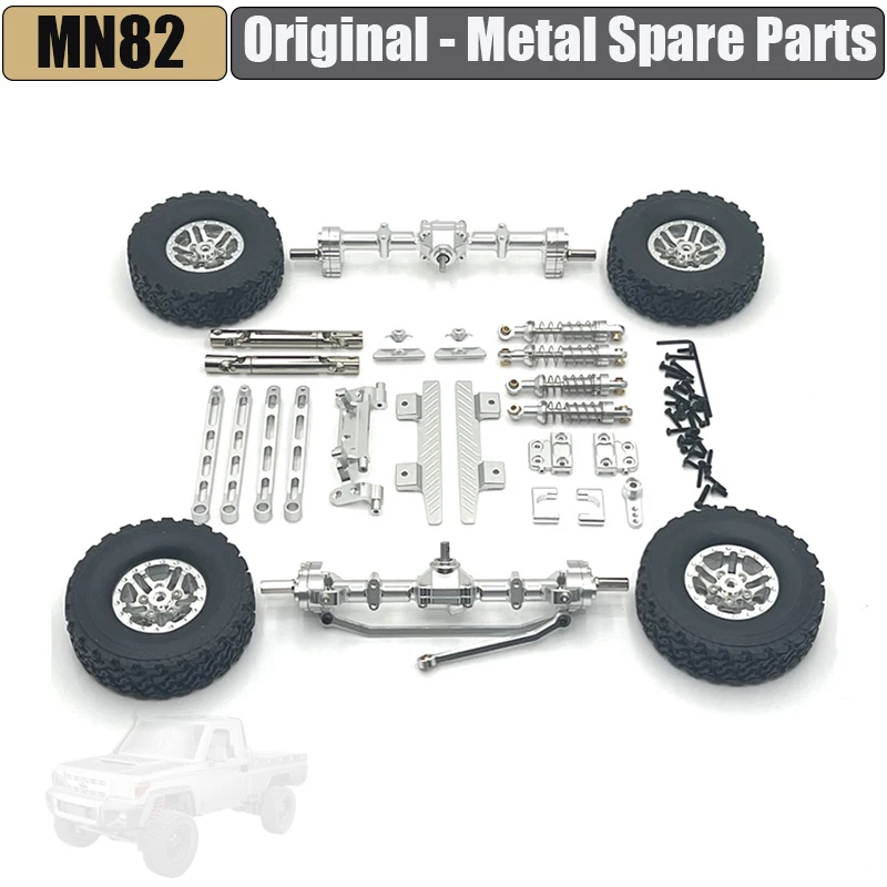 MN 1/12 MN82 LC79 Metal Rear Axle Fixing Spring Plate Spring Fastenings Kit For MN 82 RC Car DIY Modified Spare Upgrade Parts