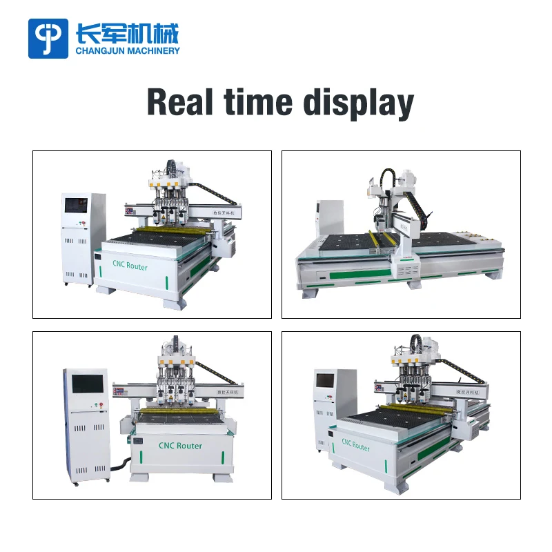 Auto Loading and Unloading Nesting CNC Router Multi Head CNC Cutting Machine Wood Router for Kitchen Cabinet Door Making