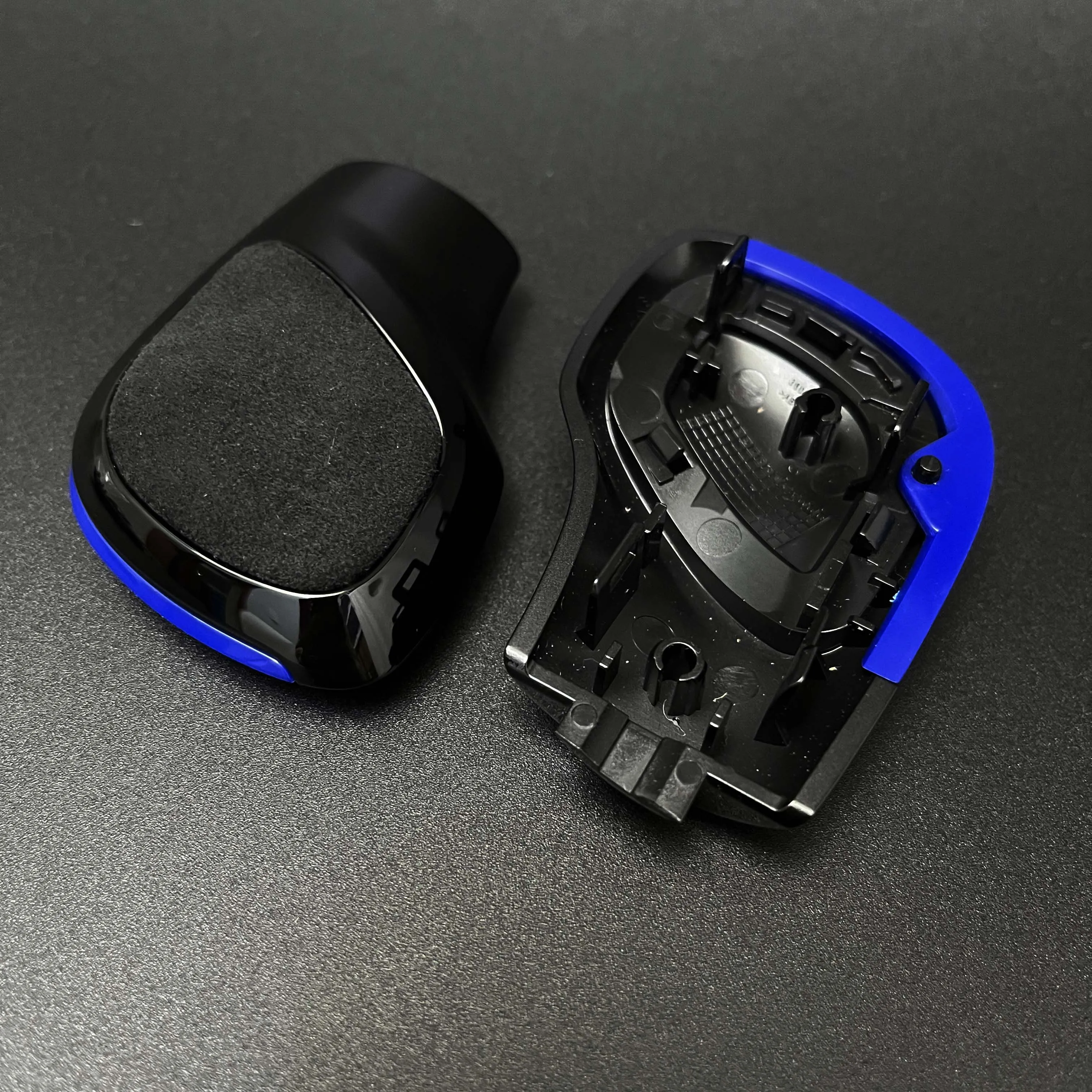 Rot Blau Schwarz Chrom Wildleder Schaltknauf Seitenabdeckung DSG Emblem für VW Golf 6 7 R GTI Passat B7 B8 CC R20 Jetta MK6 – Detail 5
