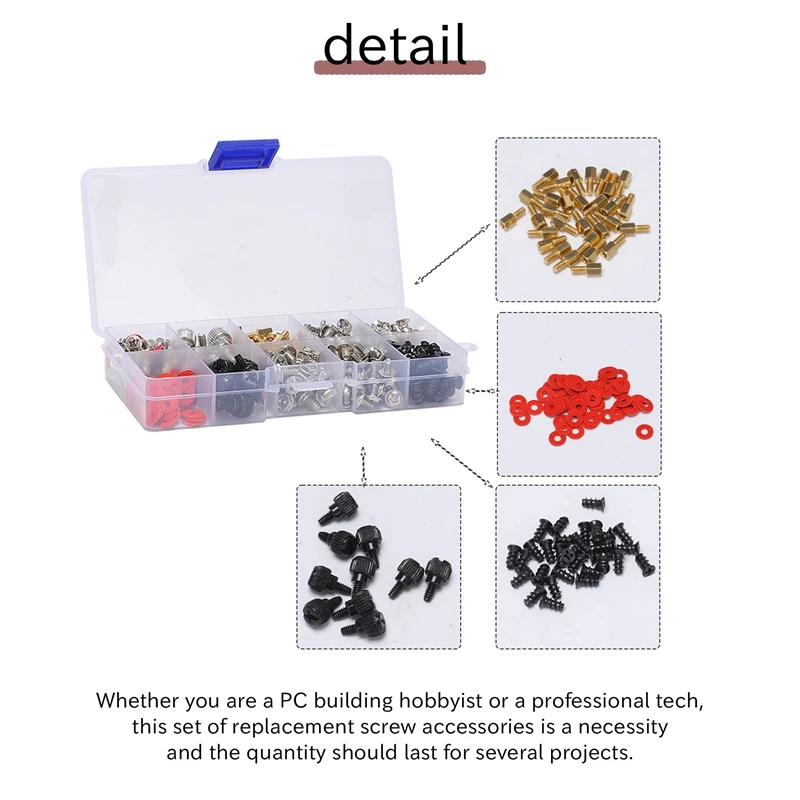 

360 шт. винт для персонального компьютера, винты для корпуса ПК, опоры для материнской платы для жесткого диска, корпус ПК, вентилятор для материнской платы, мощность графики-A33R