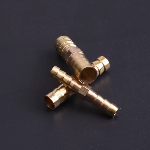 Imagen 2 del producto Accesorio de tubería de manguera recta de latón, lengüeta igual de 3mm, 4mm, 5mm, 6mm, 8mm, 10mm, 16mm, 19mm, 25mm, adaptador de conector de acoplador de púas de cobre y Gas