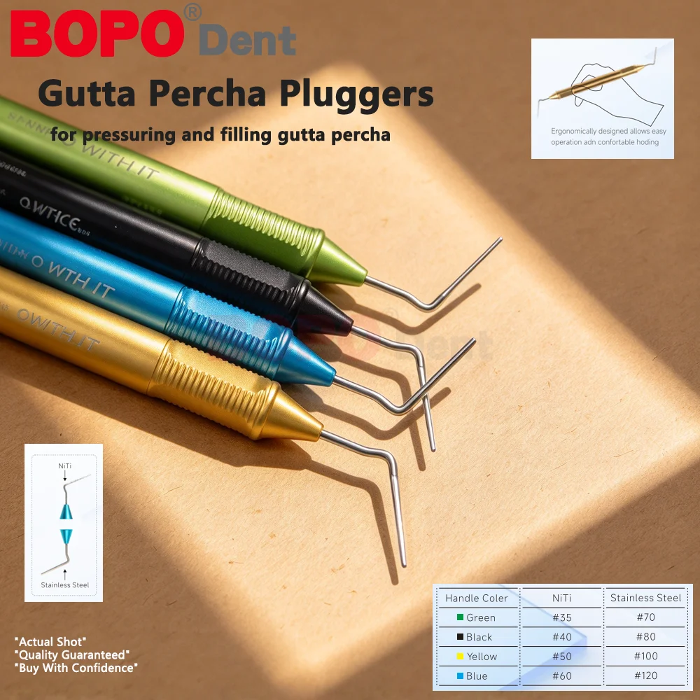 40#-80# Dental Gutta Percha Filler Stainless Steel Nickle Titanium Gutta Percha Plugger Needle Endodontic Instruments dentaire