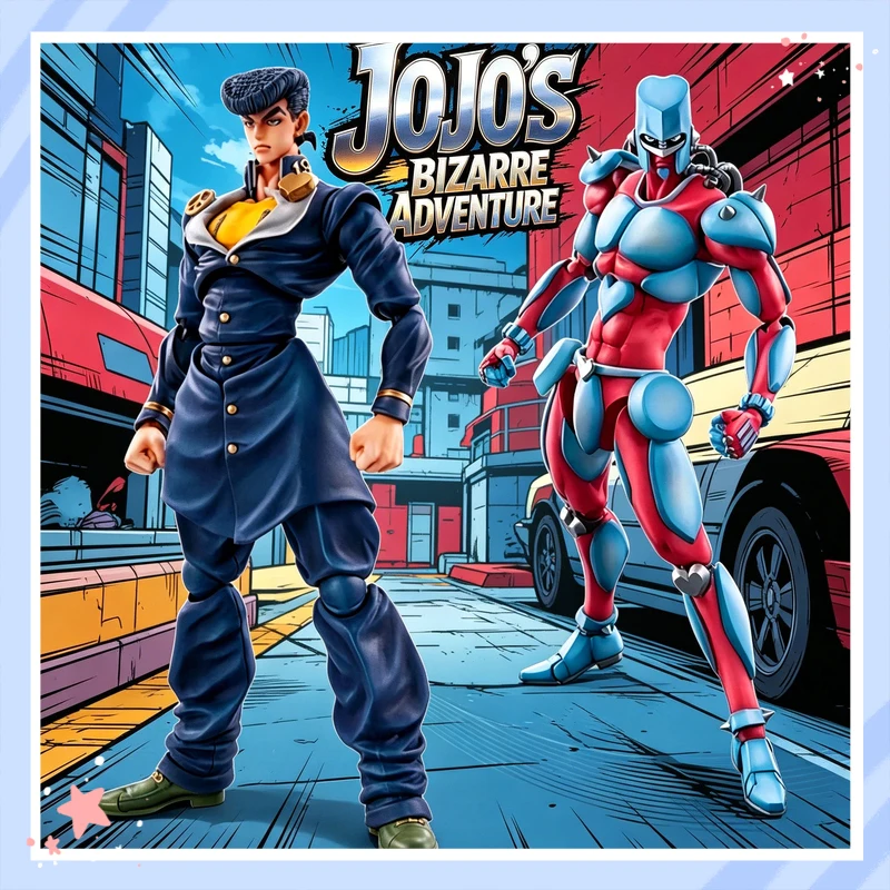 

Articulated Action Figure Jojo Bizarre Adventure Josuke Higashikata Crazy Diamond Pvc Figurine Desktop Decor For Anime Collector