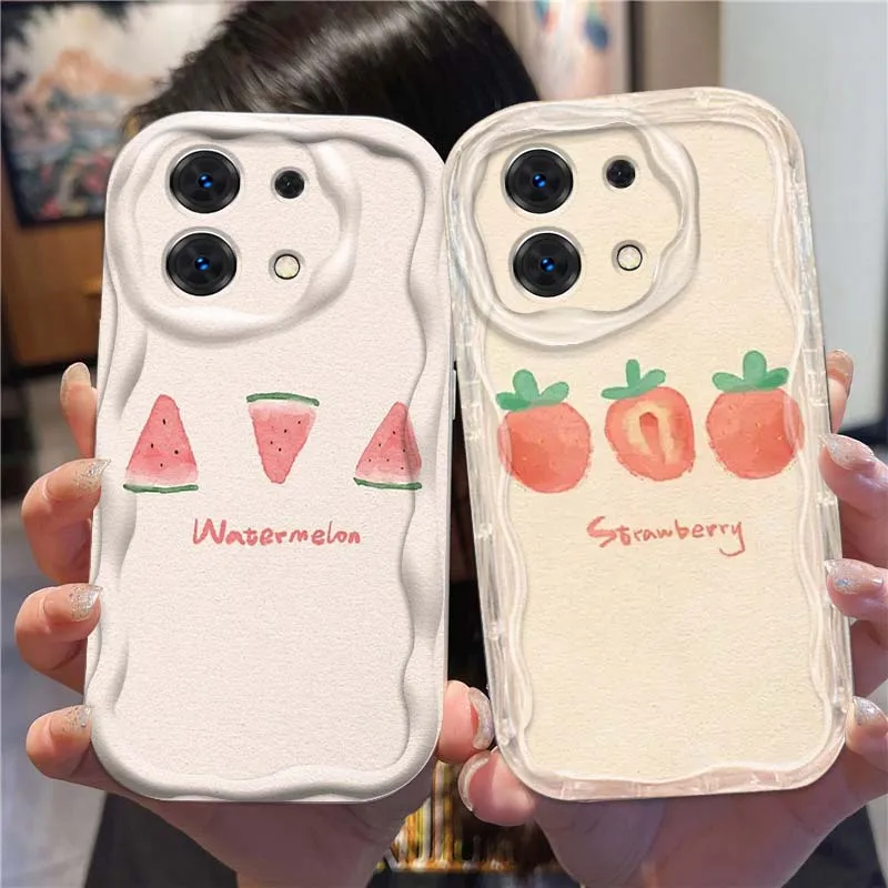

Fruit strawberry watermelon Phone Case For Xiaomi Redmi 9T 9A 9 9C 10 10C 12 13 13C 14C A2 A1 Plus K30 K40 K60 5G Wave Oil