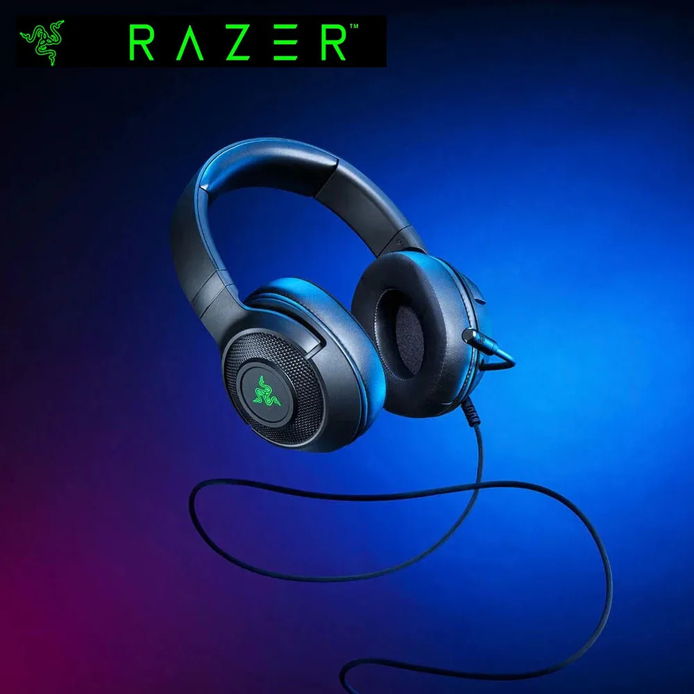 RAZER KRAKEN V3 X Headset Wired 7.1 Surround Sound with Cardioid Microphone Active Noise Reduction USB Interface for Gamerst