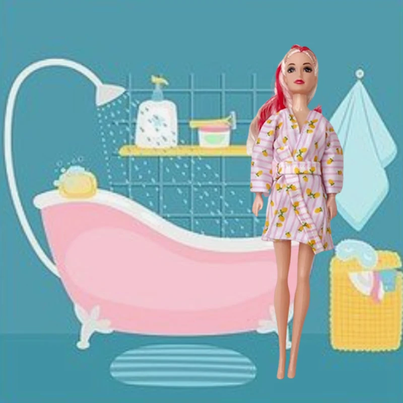 Vêtements en beurre faits à la main pour enfants, tenues trempées décontractées, manteau, accessoires vestisens, poupées, jouets, mode, 11,5 po, 30cm, 4 ensembles par paquet