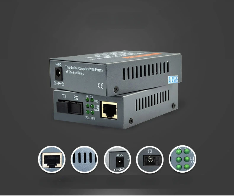 HTB-3100A 25Km Netlink 10/100M Single-Mode Single-Fiber Wdm Fiber Media Converter 1 Stuks