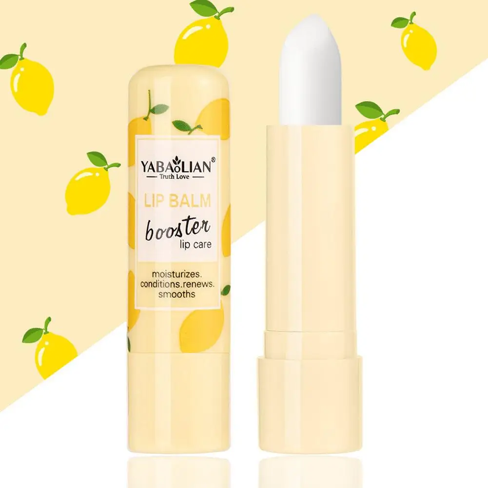 Neues Make-up feuchtigkeit spendend farbloser Lippen balsam natürlicher Glanz verschönern Make-up Lippe niedlichen Lippenstift Gesicht Pflanze Frucht kugel g1q1