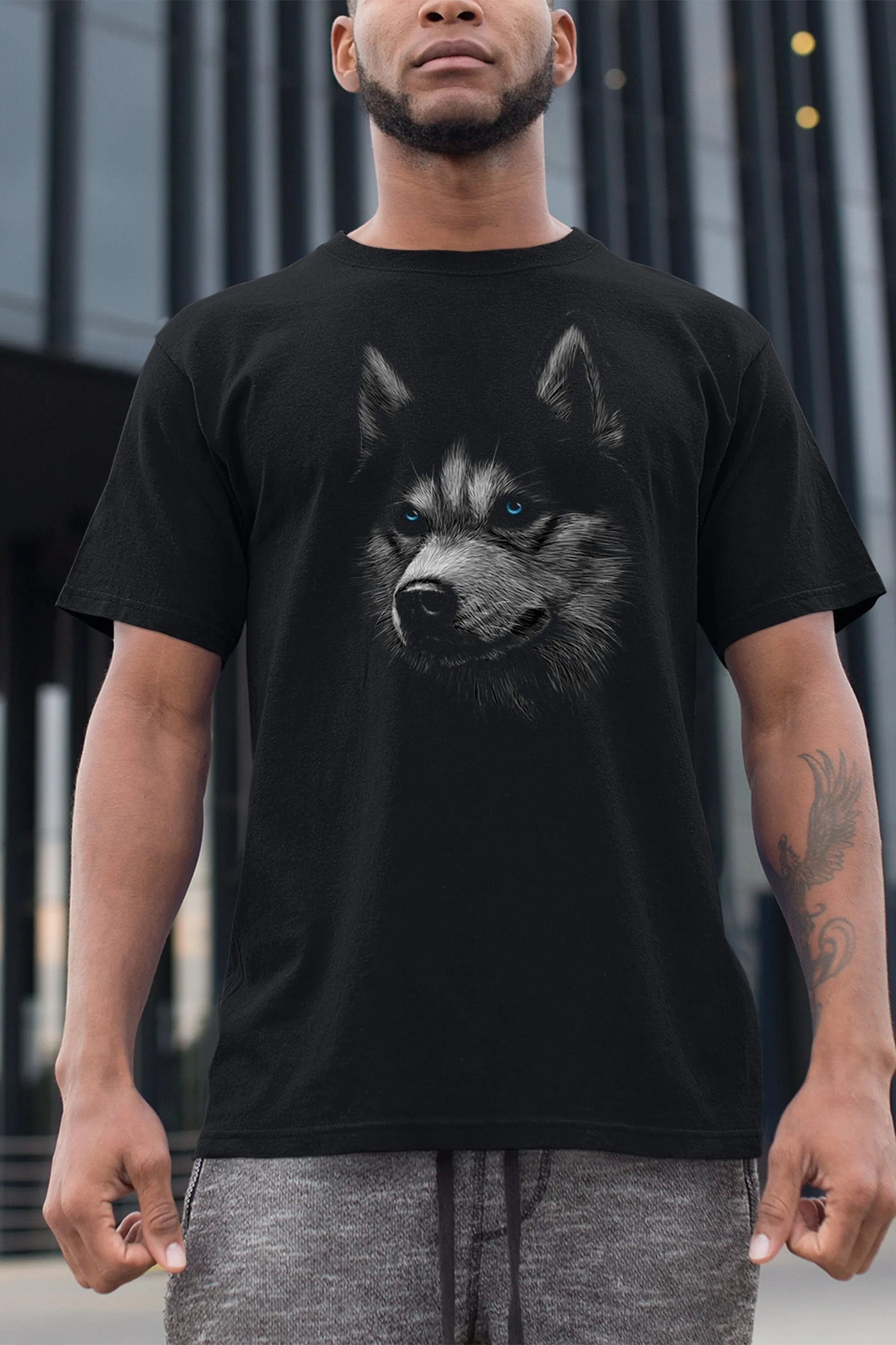 Siberian Husky T Shirt for Dog Lovers Snow Dogs Christmas s Lover Alaskan Huskies Men