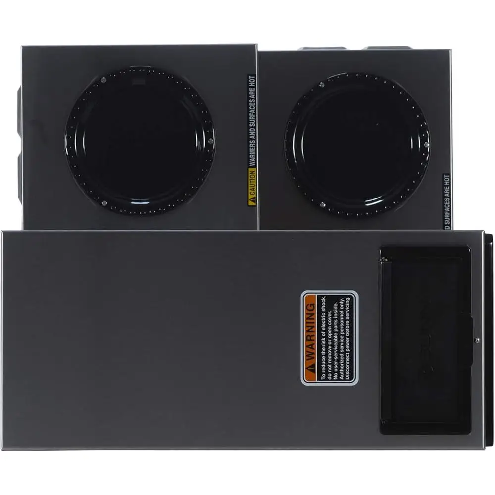 ماكينة صنع القهوة التجارية منخفضة المستوى سعة 12 كوب مع 3 أدوات تدفئة سفلية وقمع سبلاش جارد معدات تخمير القهوة المحمولة رقم