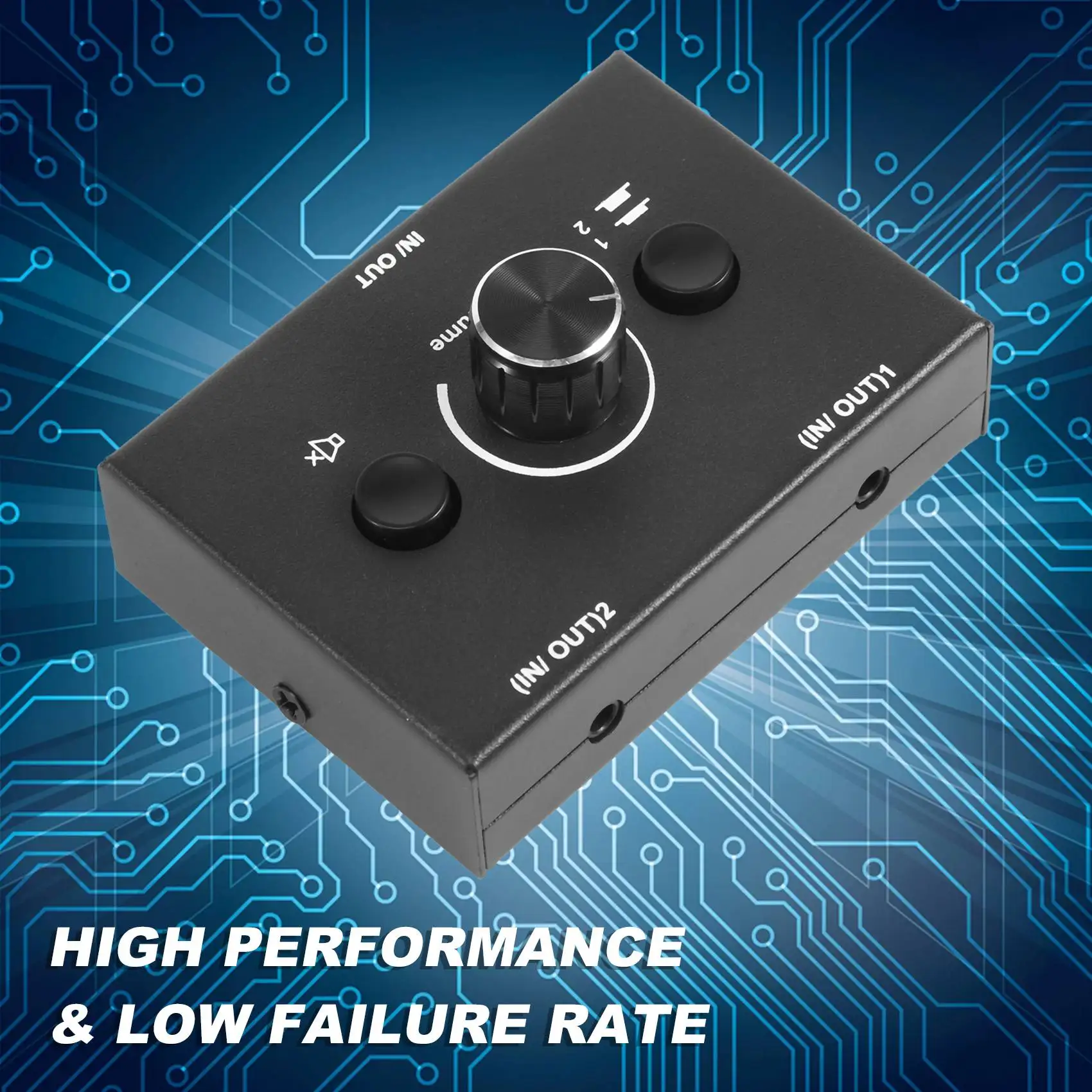 Аудиопереключатель A88X 3,5 мм, 2 входа, 1 выход/1 вход, 2 выхода, аудиоразветвитель, блок аудиопереключателя, кнопка отключения звука одной кнопкой