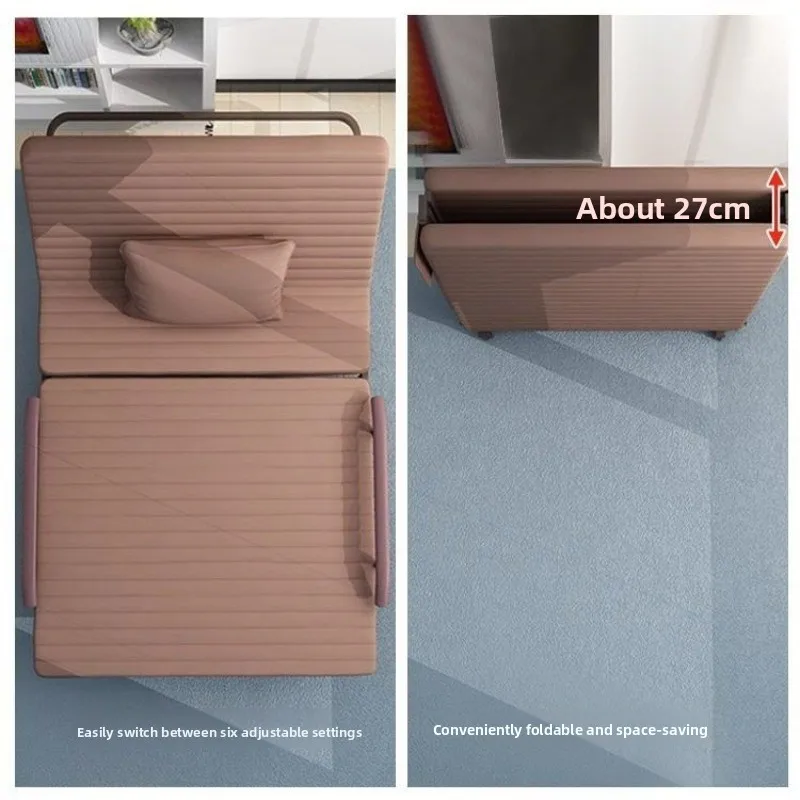Folding  Office nap bed, household adult simple lunch break recliner, escort march single folding bed