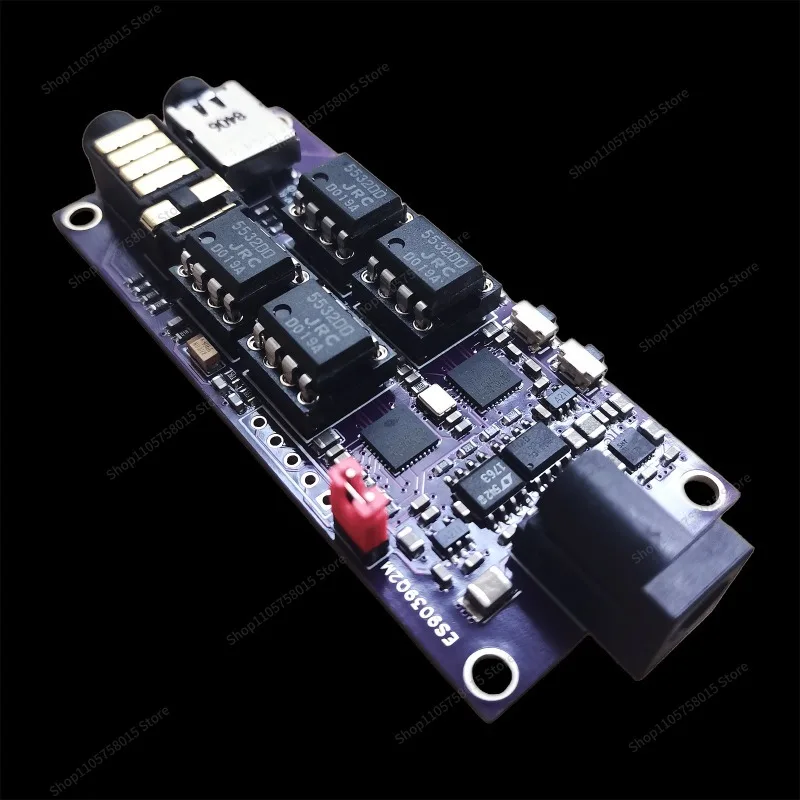 For dual ES9039Q2M decoder board I2S input, asynchronous USB module