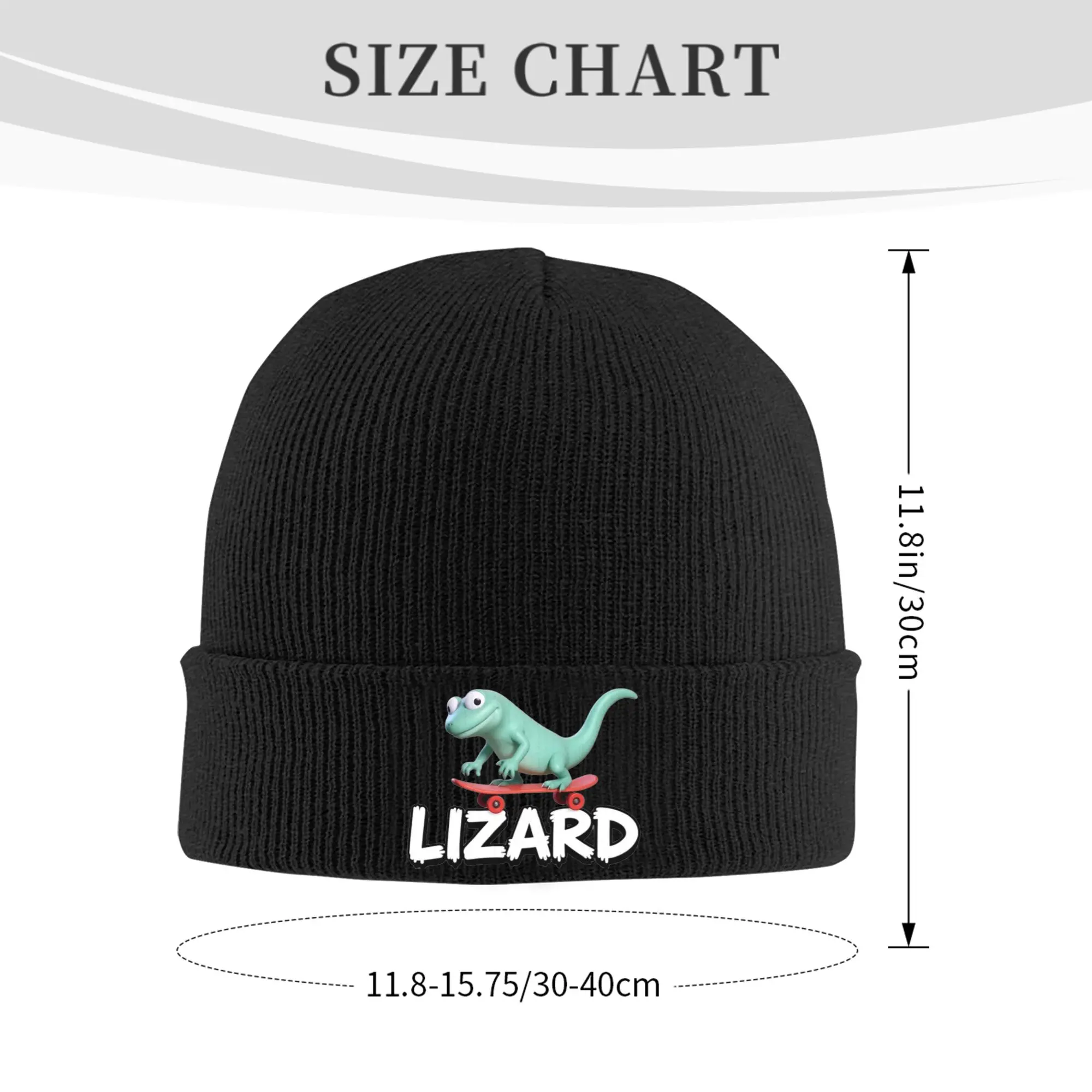Tom Lizard Skateboard Meme Knit Hat Beanies Autumn Winter Hat Warm Acrylic  Street Cap for Men Women Gift,