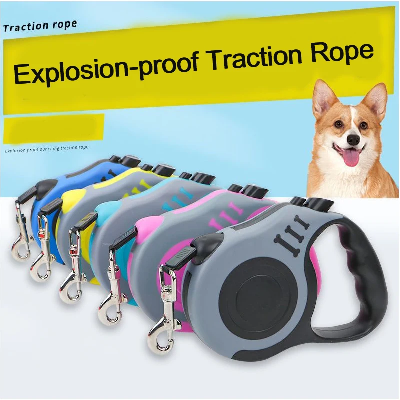 3m 5m Hondentuig voor kleine, middelgrote en grote honden en katten, automatisch intrekbaar, sterk nylon, puppy, reizen, wandelen, trekkoord