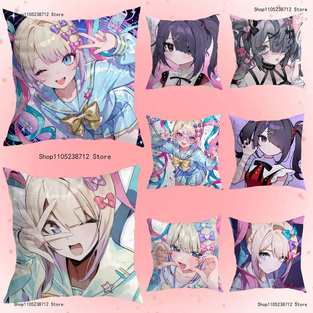 

N-Needy Girl O-Overdoses Pillow Case For Sofa Decor Car Office Room Printing Cushion Cover Decorations and Protector