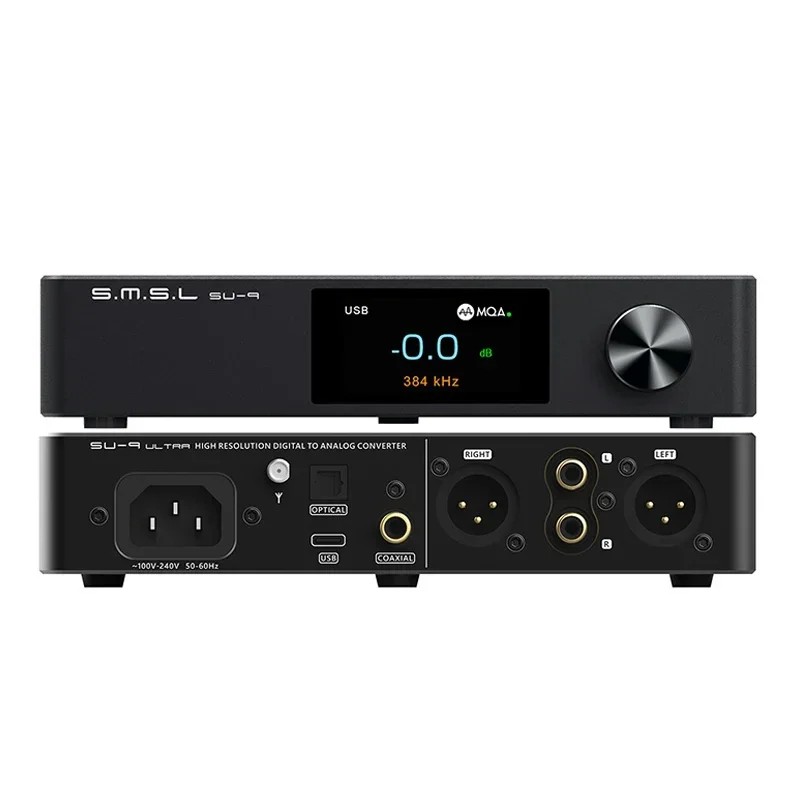 

SMSL SU-9 ULTRA Digital Audio Decoder USB DAC AK4191+AK4499EX 32Bit/768kHz MQA Balanced Bluetooth DSD512 Decoding APTX SU9 ULTR