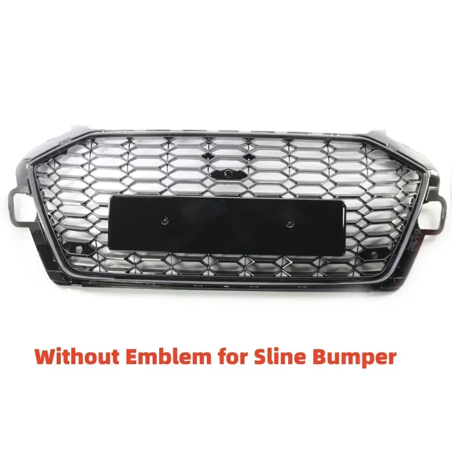 

Racing Grills Front Bumper Grille Honeycomb Sport Grill Car Bumper Grille For A4/S4 2020 2021 2022 For RS4/S4 Grill Style