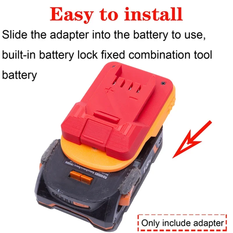 Adapter/Converter For Lidl Parkside X20V Li-ion Tools to AEG RIDGID 18V Li-ion Battery Adapter/Converter Power Tool Accessory