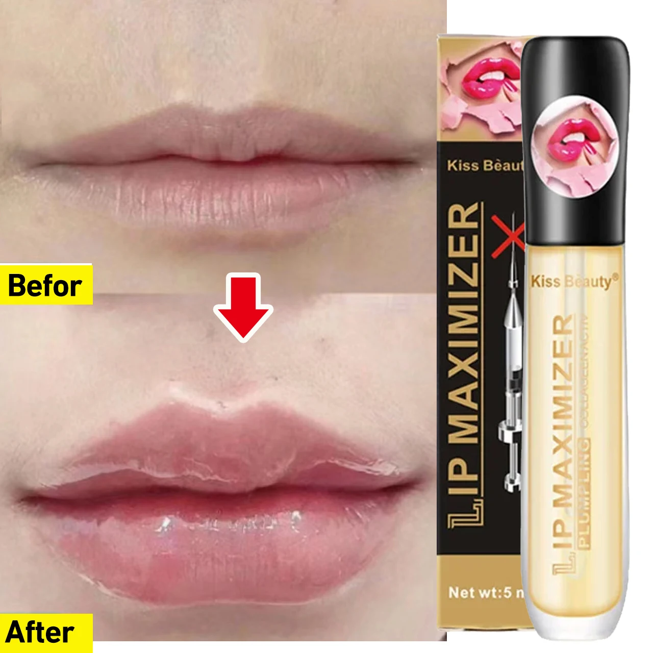 Instant Volumising Full Lips Plumper Oil Sexy Plump Lip Serum Gloss Increase Elasticity Reduce Fine Lines Moisturizing Lip Care