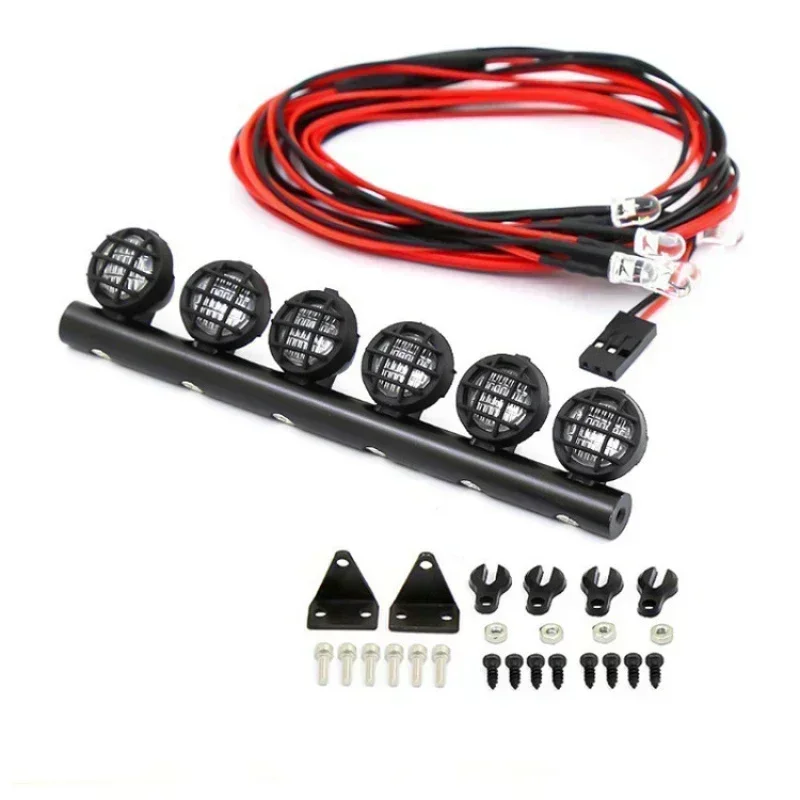 Bagagerek Lamp Spotlight Carrier Daklicht Koplampen Voor RC Model Klimmen Auto DIY Accessoires Upgrade Onderdelen