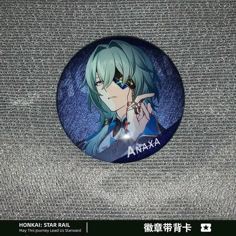 

Honkai: Acg Star Rail Anaxa Anime Cosplay Halloween Metal Badge Cute Bag Decor Pin Fans Christmas Present Send To Friends