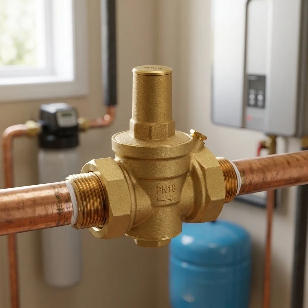 Tap Water Adjustable Pressure Valve High Flow Rate Engineered for Consistent Supply to Heating and  Tap Water Adjustable