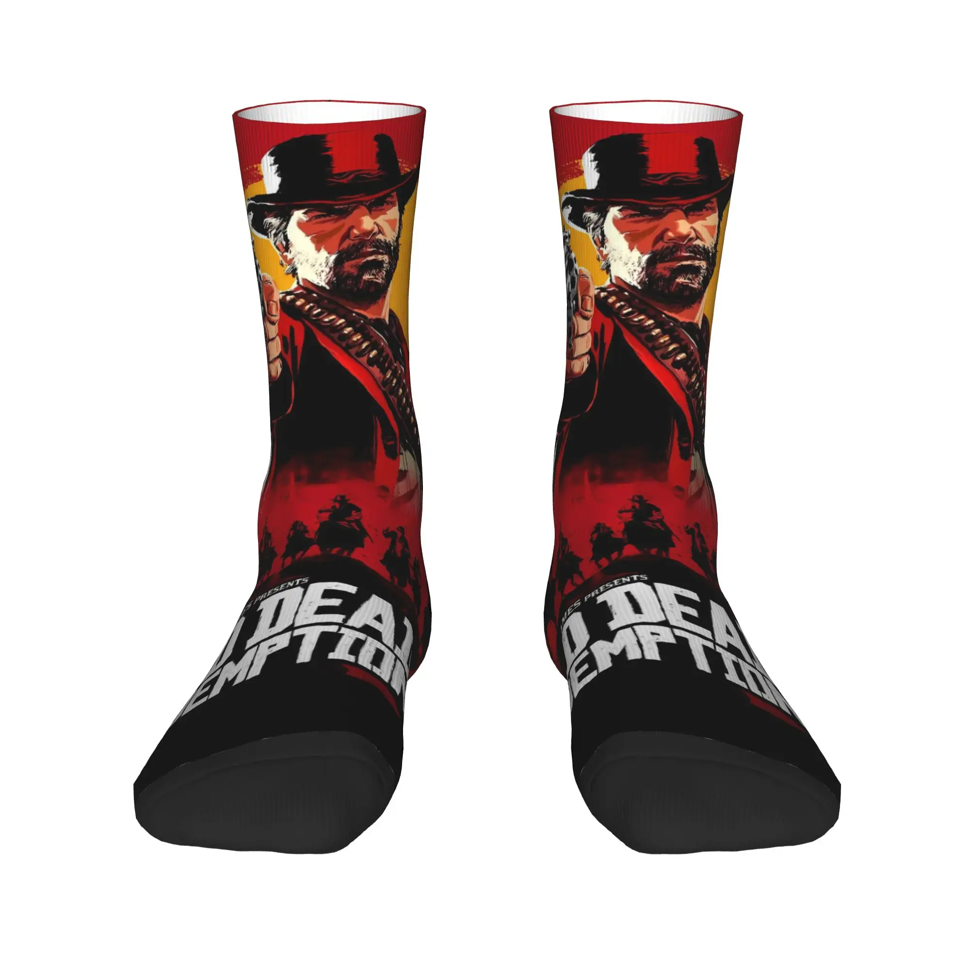 Red Dead Redemption Socks Autumn  Stockings Retro Men Soft Socks Graphic Cycling Anti-Slip Socks