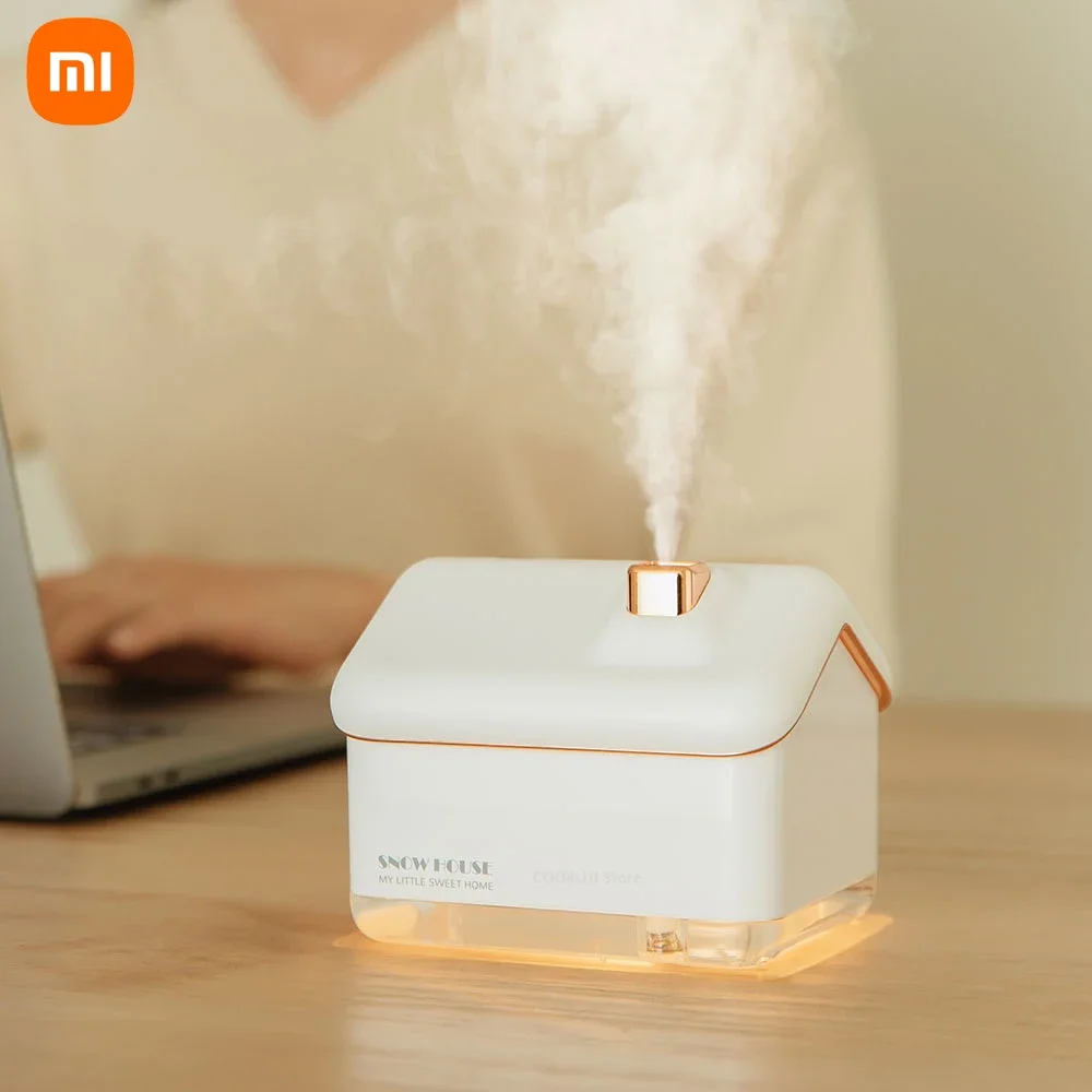 Xiaomi Youpin New Snow House Mini Night Light Humidifier USB Large Spray Bedroom Office Creative Gifts with LED Night Light