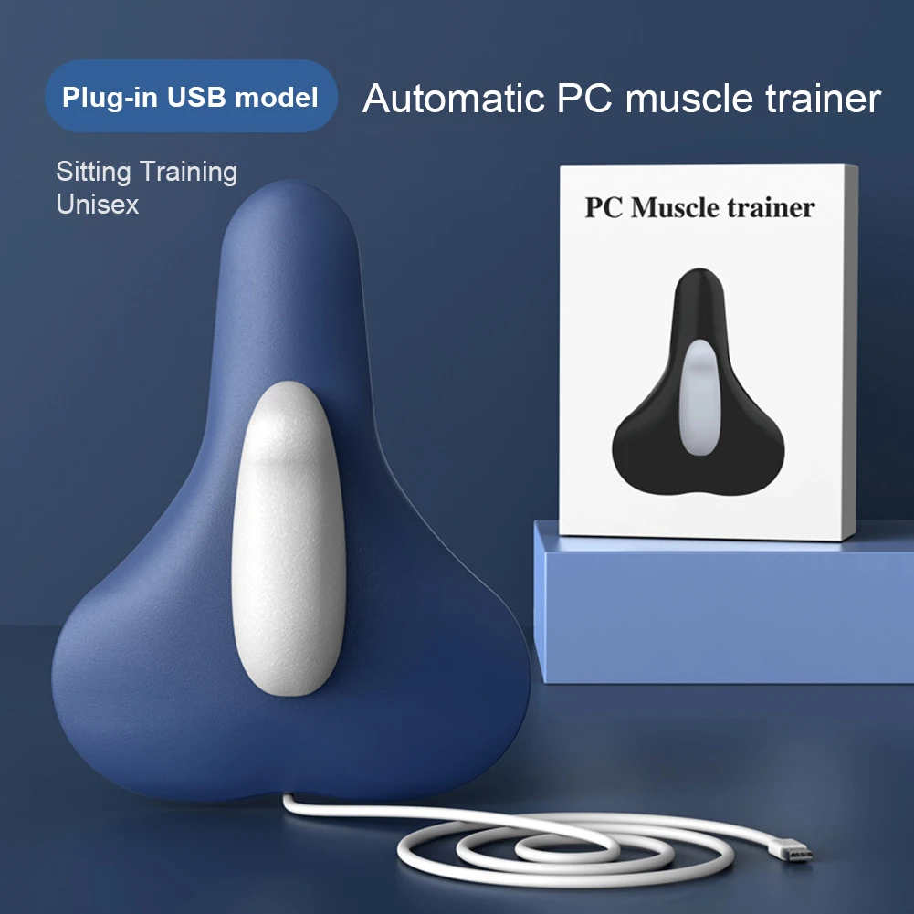 Electric Pelvic Floor Muscle Trainer Type-c Rechargeable Kegel Training Massage Cushion Sphincter Bladder Trainer for Men Women