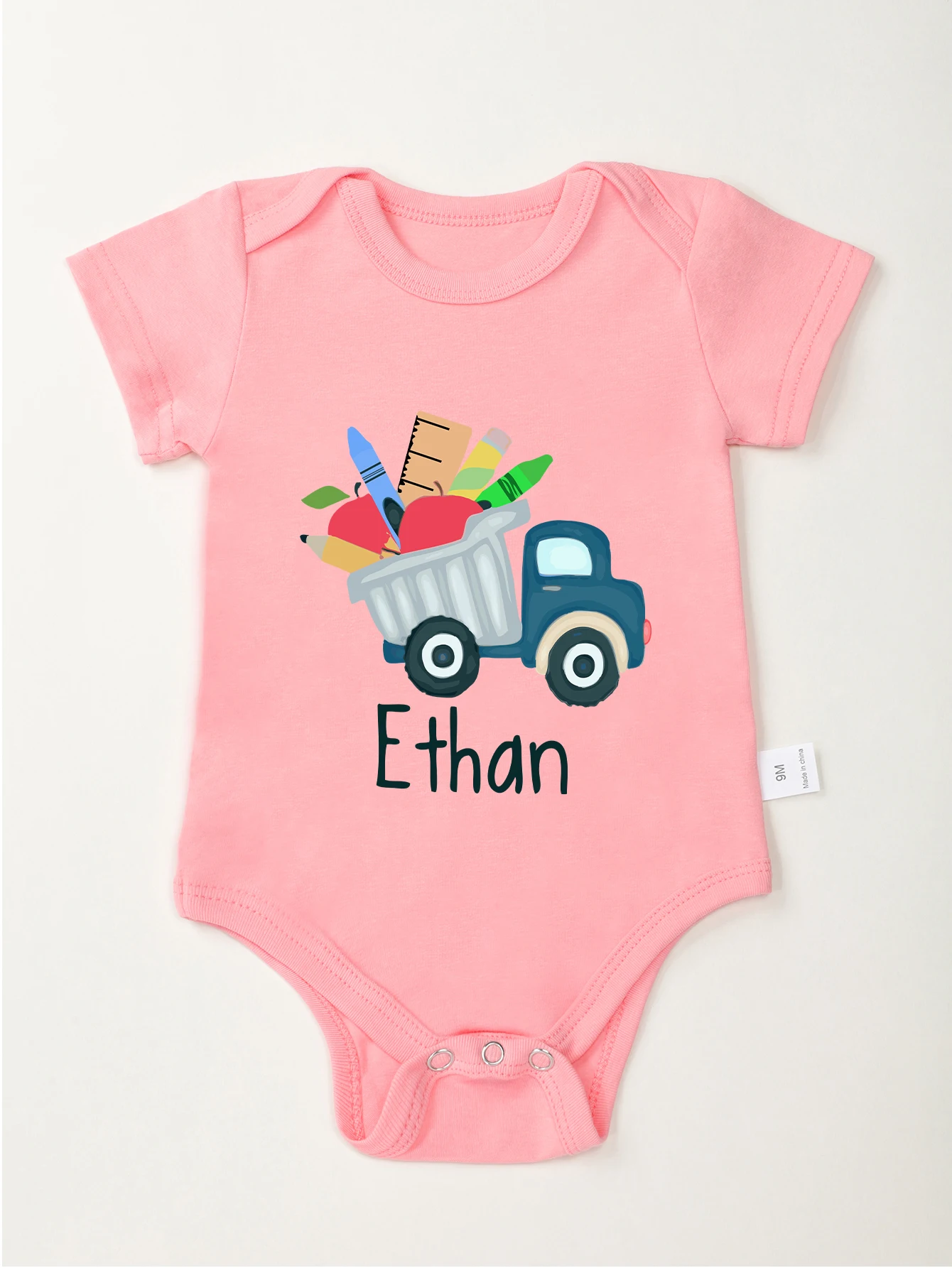 Baby Bodysuit Toddler Jumpsuit Boy Girl Car Pattern Clothes Newborn Infant Ethan Print Cute Trendy Harajuku Rompers