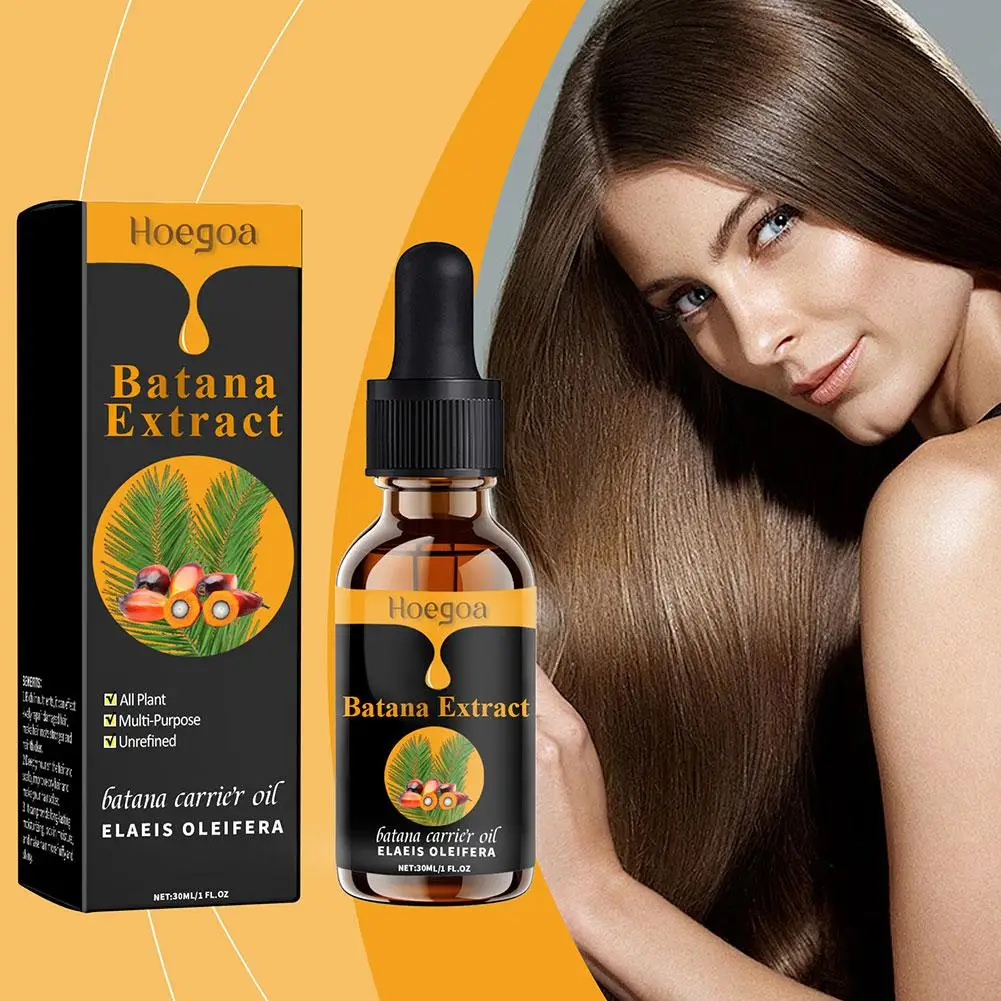 30ml Batana Oil Anti Break Loss Hair Grow Up Oil Baldness Treatment Thick Hair Spray Lopecia Hair Mask Beard Growth Oil