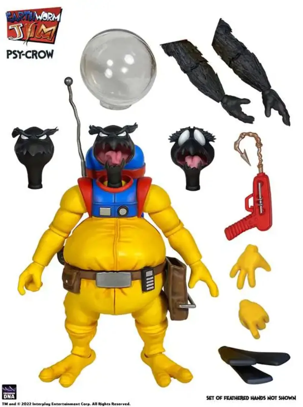 In Stock PDNA 1/12 Earthworm Jim Psy Crow bob the killer Action Figure Collectible Toy Gift