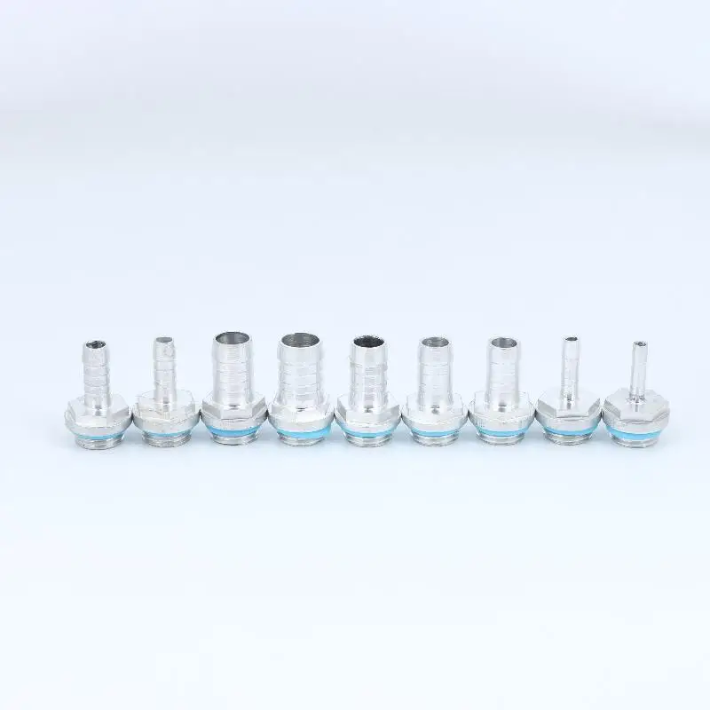 1pcs PC Water Cooling Barb Fitting Two-Touch Fitting G1/4 Thread HosePagoda Connector Outer Diameter 4MM-12MM For Water Cooling