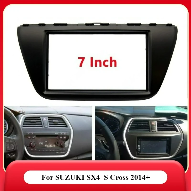 Для SUZUKI SX4 S Cross 2014 + 7-дюймовый 2DIN автомобильный лицевой панель радио панели комплект рамки для установки лицевой панели Для SUZUKI SX4 S Cross 2014 + 7-дюймовый 2DIN автомобильный лицевой панель радио панели комплект рамки для установки лицевой панели