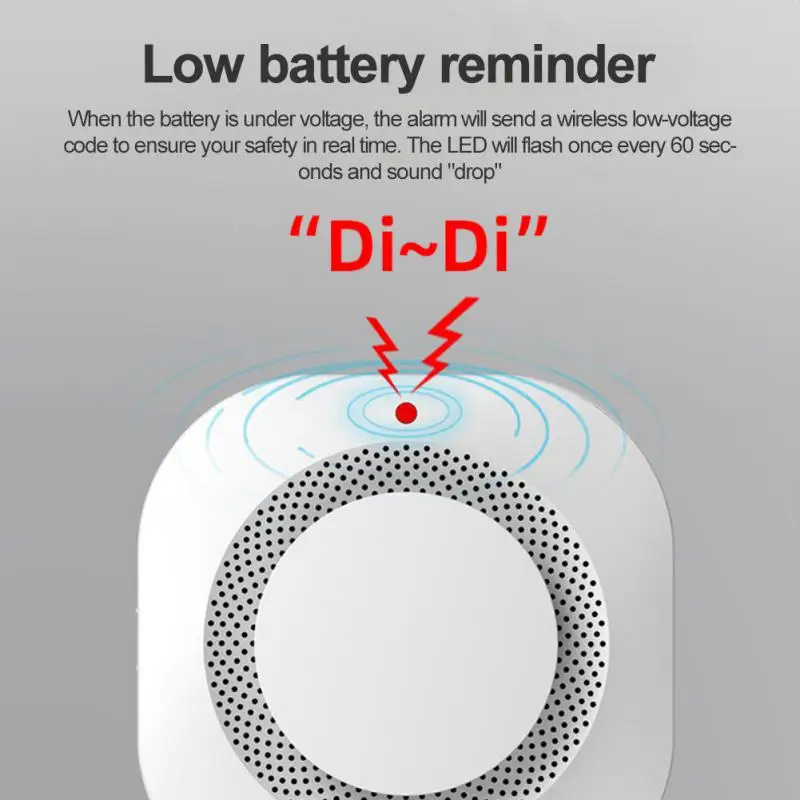 Xiaomi-Détecteur de fumée intelligent Tuya Zigbee, capteur Wi-Fi, alarme incendie 80DB, protection incendie, alarme de sécurité à domicile