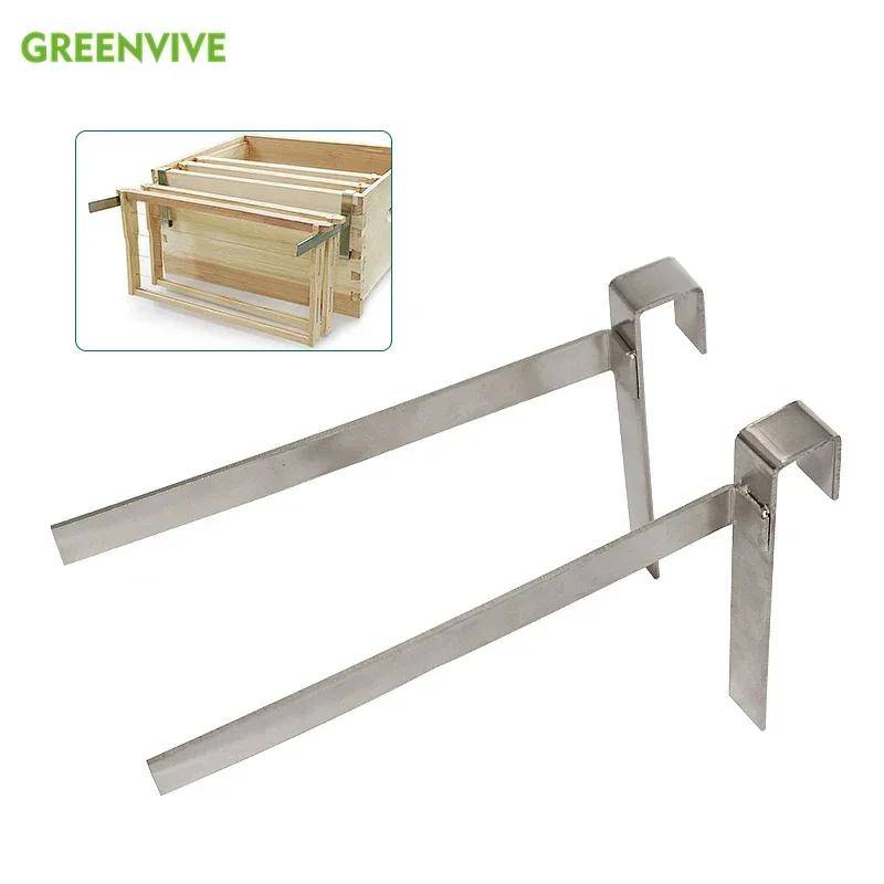 1 Pair Beekeeping Beehive Frame Holder Perch Stainless Steel Beehive Frame Stand Support Bracket Rack Bee Box Storage Shelf