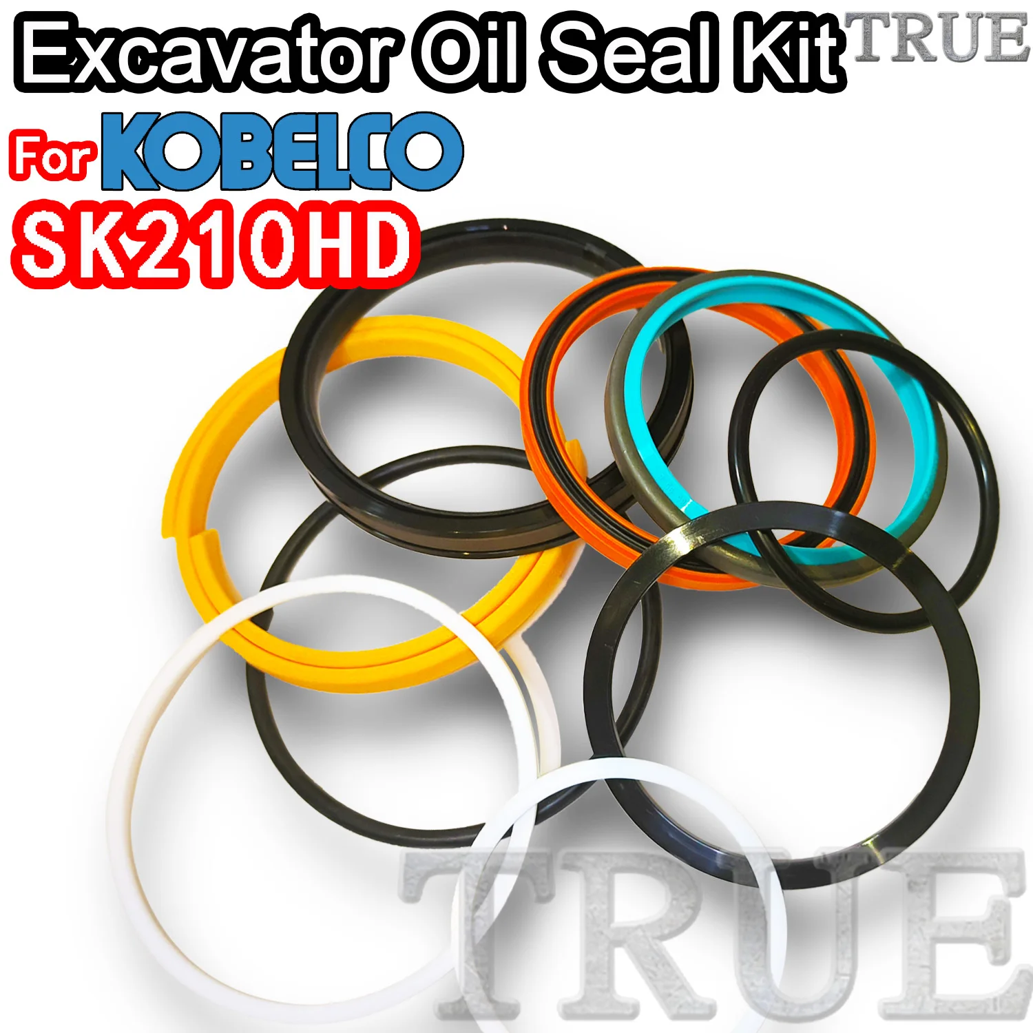 For SK210HD KOBELCO Oil Seal Excavator Repair Kit Machinery Maintenance Floating Rebuild Parts MOTOR Piston Rod Shaft Dust FKM