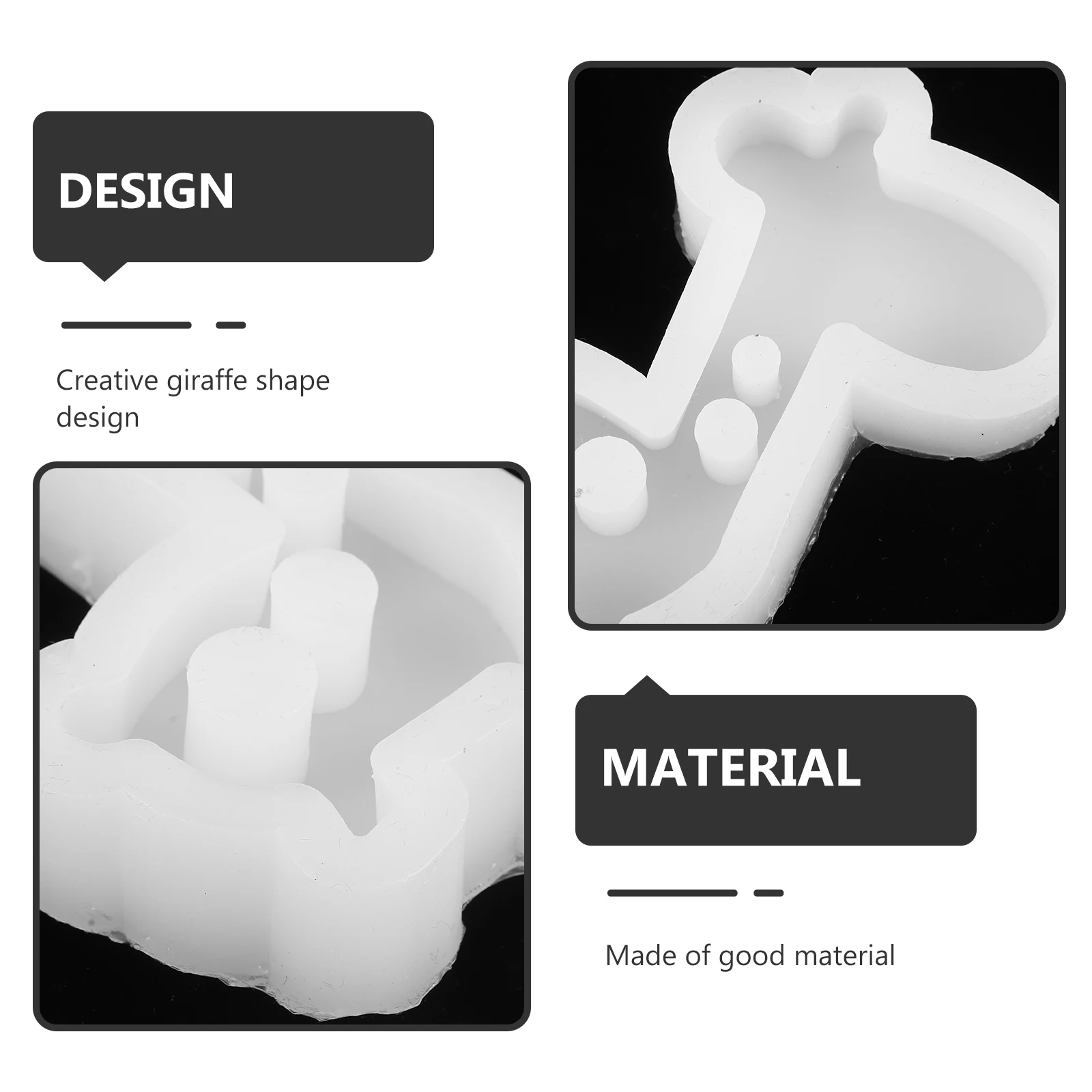

1pc Silicone Giraffe Shape Baking Tool Chocolate Mold Creative Cake Baking Mold For Cake Making Handmade Soap Molds Aromatherapy