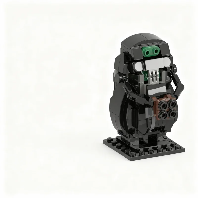 314 шт. MOC BrickHeadz Модель Вогонов, строительные блоки, игрушка, рождественские подарки, 3D-коллекция, креативное искусство из блоков, подарок на день рождения
