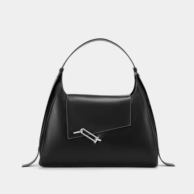

TADFAB Soft Cowhide Leather Denim Autumn/Winter Large SOFTIE HOBO Multi-material Single-shoulder Underarm Crossbody Bag
