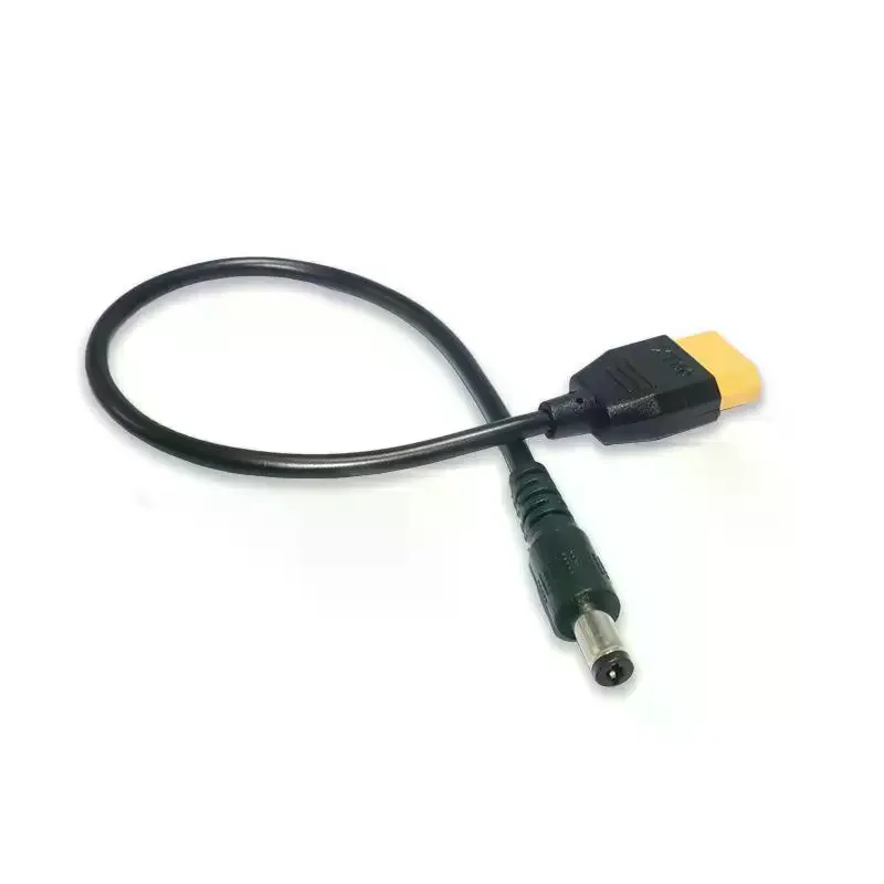 XT60 To DC Male Power Adapter Cable Durable PVC Jacket Stable Power Transfer