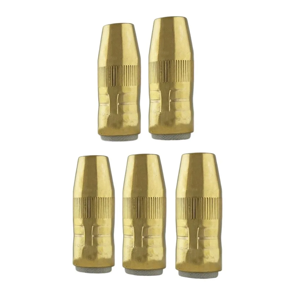 Five Pack NS1218B Welding Nozzles for centerfire for slim 12 18 Recess Brass Compatible with For Bernard 1 Gas Diffuser GGaas