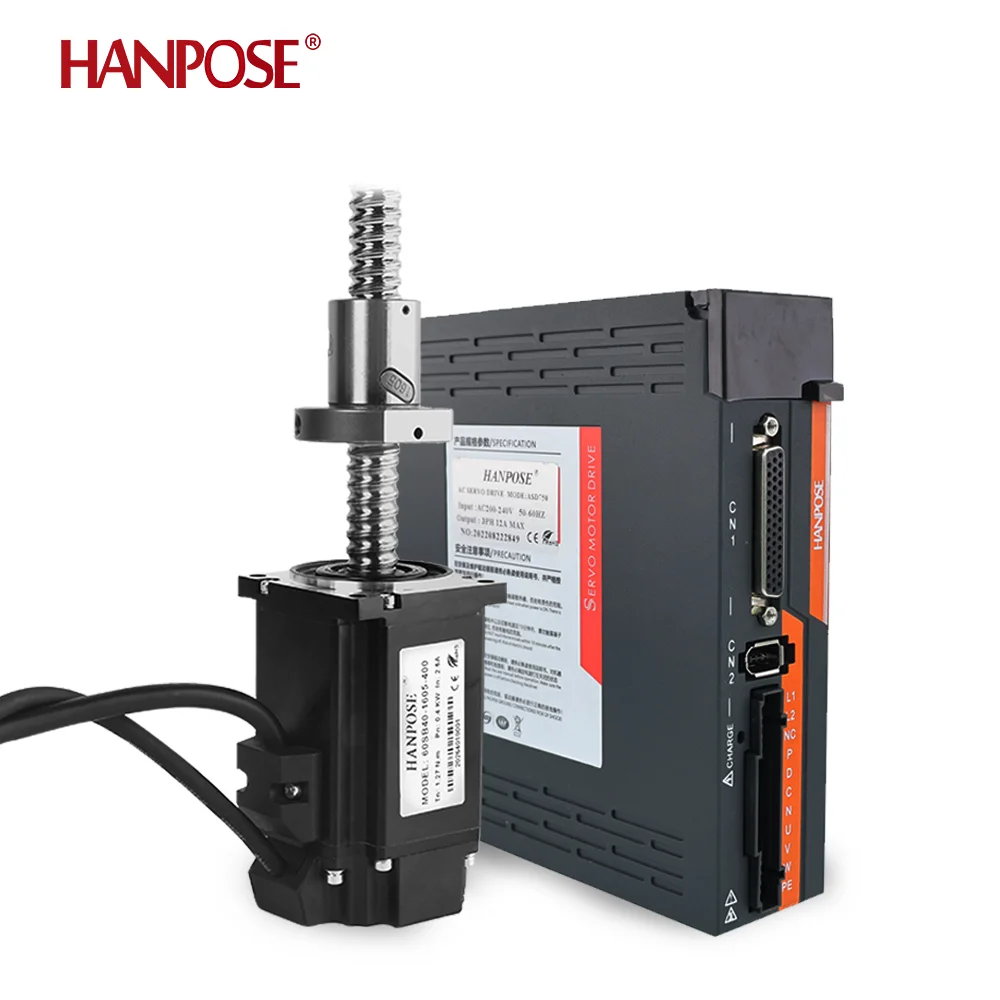 400W Linear Ball Screw Servo Motor 60SB40-1605-400 with Integrated AC Drive Kit, 485 Communication, High Speed