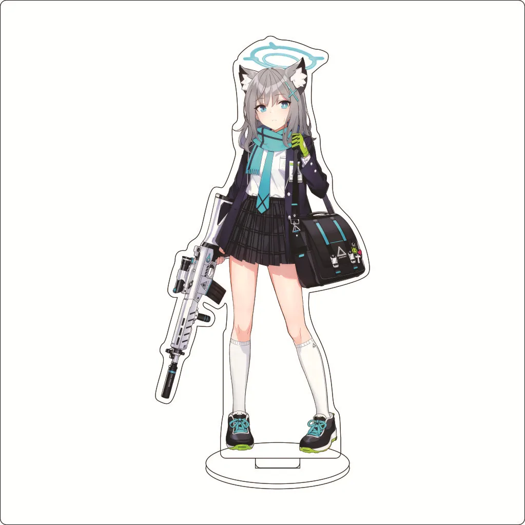 16CM Anime Game Blue Archive Sorasaki Hina Rikuhachima Aru Onikata Kayoko Cos Acrylic Figure Stand Ornaments Chrismas Gifts view 3
