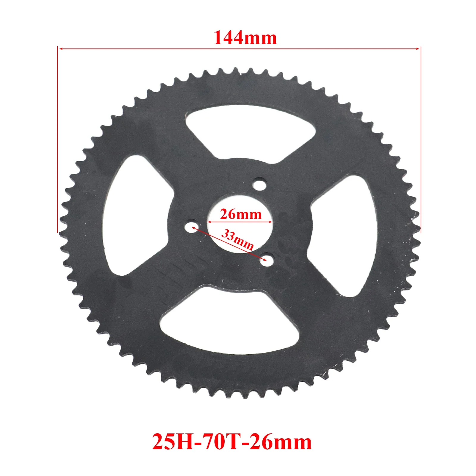 25H 60T 62T 66T 70T 72T 74T 76T 78T Tooth 26MM Rear Sprocket for 47CC 49CC Mini Moto ATV Quad Dirt Pit Pocket Bike Scooter Parts